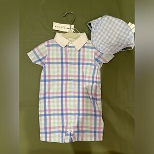 NWT Janie and Jack romper and hat
